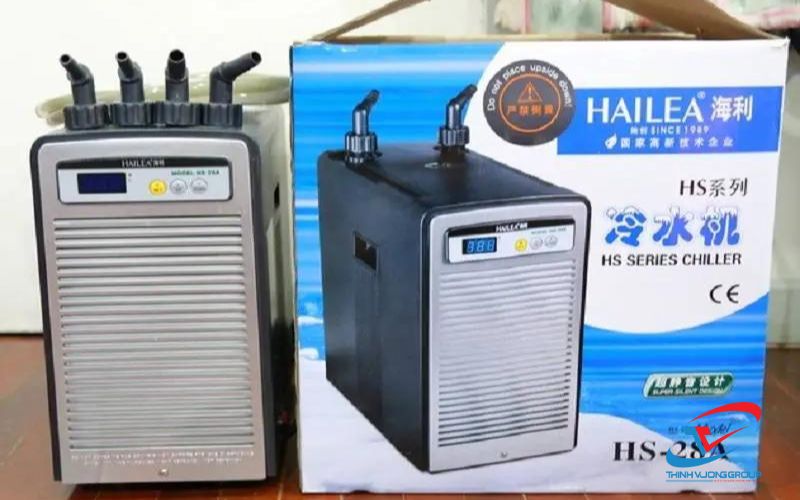 chiller hồ cá gồm các loại như máy chiller giải nhiệt gió, giải nhiệt nước, chiller mini, chiller trụt vít